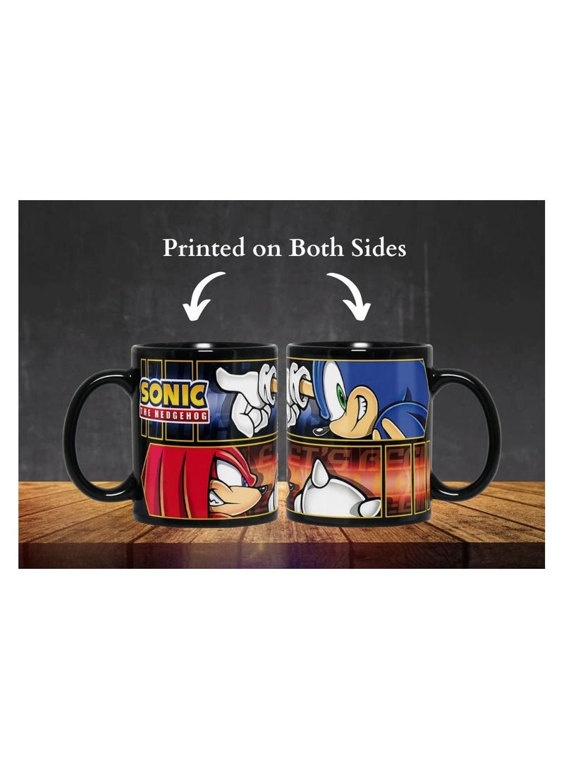 إم إي سي مج سونيك ذا هيدجهوج عالي الجودة بتصميم مطبوع أسود كامل 11 أونصة - Image 5