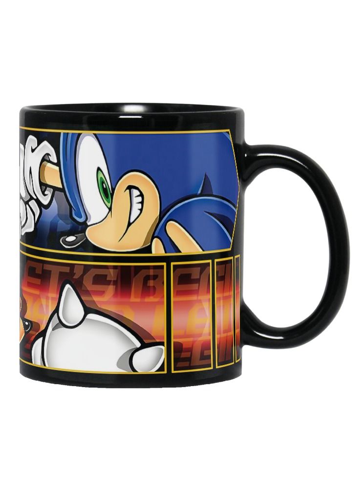 إم إي سي مج سونيك ذا هيدجهوج عالي الجودة بتصميم مطبوع أسود كامل 11 أونصة - Image 2