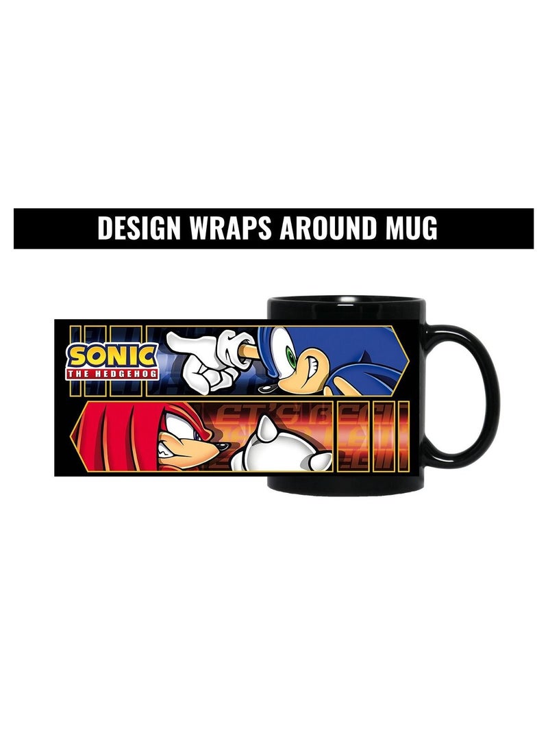 إم إي سي مج سونيك ذا هيدجهوج عالي الجودة بتصميم مطبوع أسود كامل 11 أونصة - Image 4