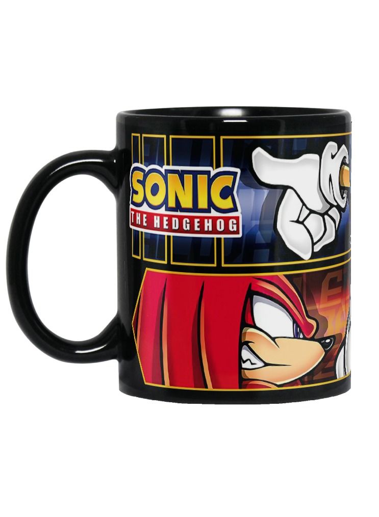 إم إي سي مج سونيك ذا هيدجهوج عالي الجودة بتصميم مطبوع أسود كامل 11 أونصة - Image 1