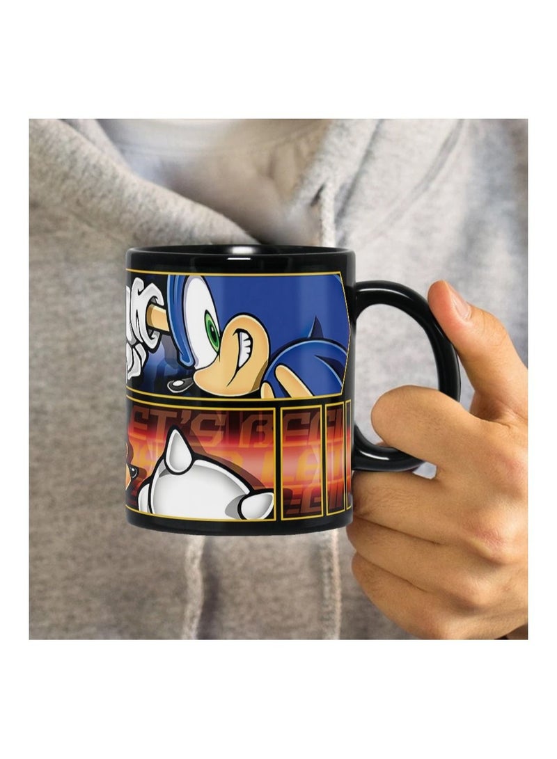 إم إي سي مج سونيك ذا هيدجهوج عالي الجودة بتصميم مطبوع أسود كامل 11 أونصة - Image 3