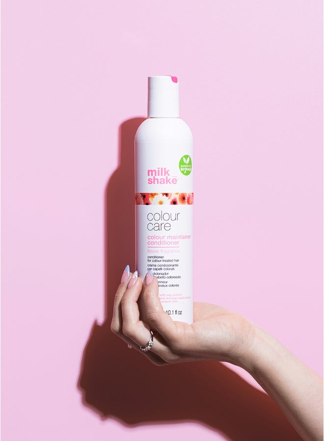 Milk Shake Vegan Colour Maintainer Conditioner with Soy Proteins & Moringa Oleifera - Moisturizes & Protects Color-Treated Hair, Leaves a Sweet Floral Scent (300 ml) - Image 2