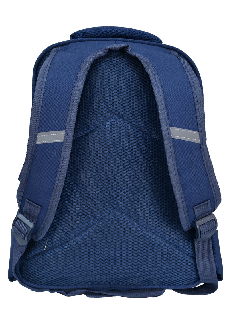 High quality nylon school backpack for boys (Blue) - Image 4