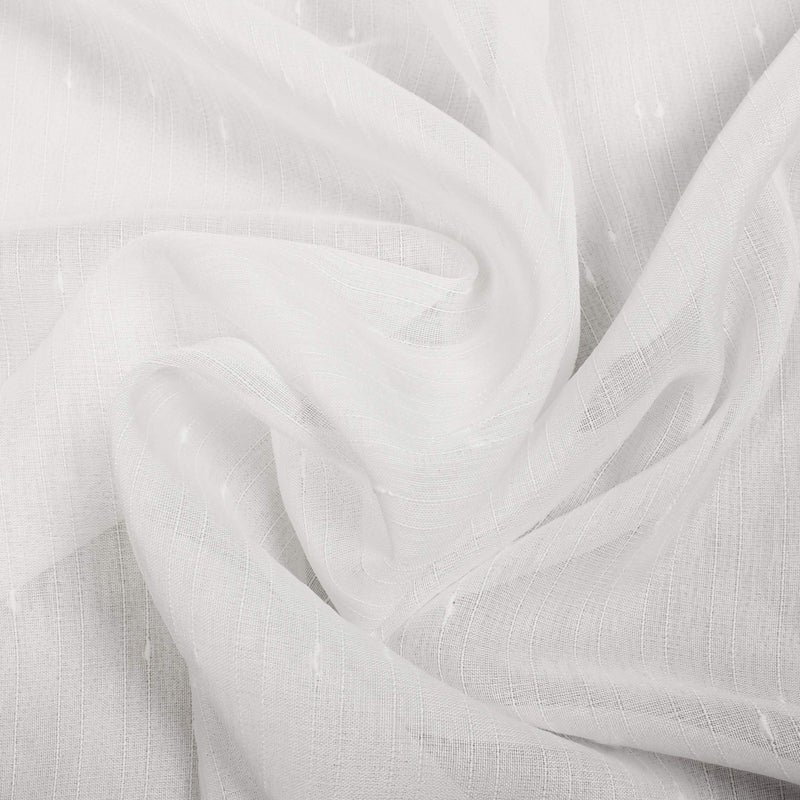 VOILYBIRD White 108 Inches Sheer Curtains Extra Long See Through Sheers for Living Room Bedroom Rainy Style Rod Pocket at Top, 52-inch by 108-inch, 2 Panels - Image 5