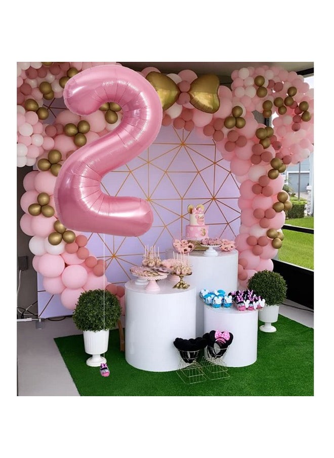 TONIFUL - 40 Inch Light Pink Large Macaron Numbers Balloons 09 Number 2 Digit 2 Helium Balloons Foil Mylar Big Number Pastel Balloons For Birthday Party Anniversary Supplies Decorations - Image 1