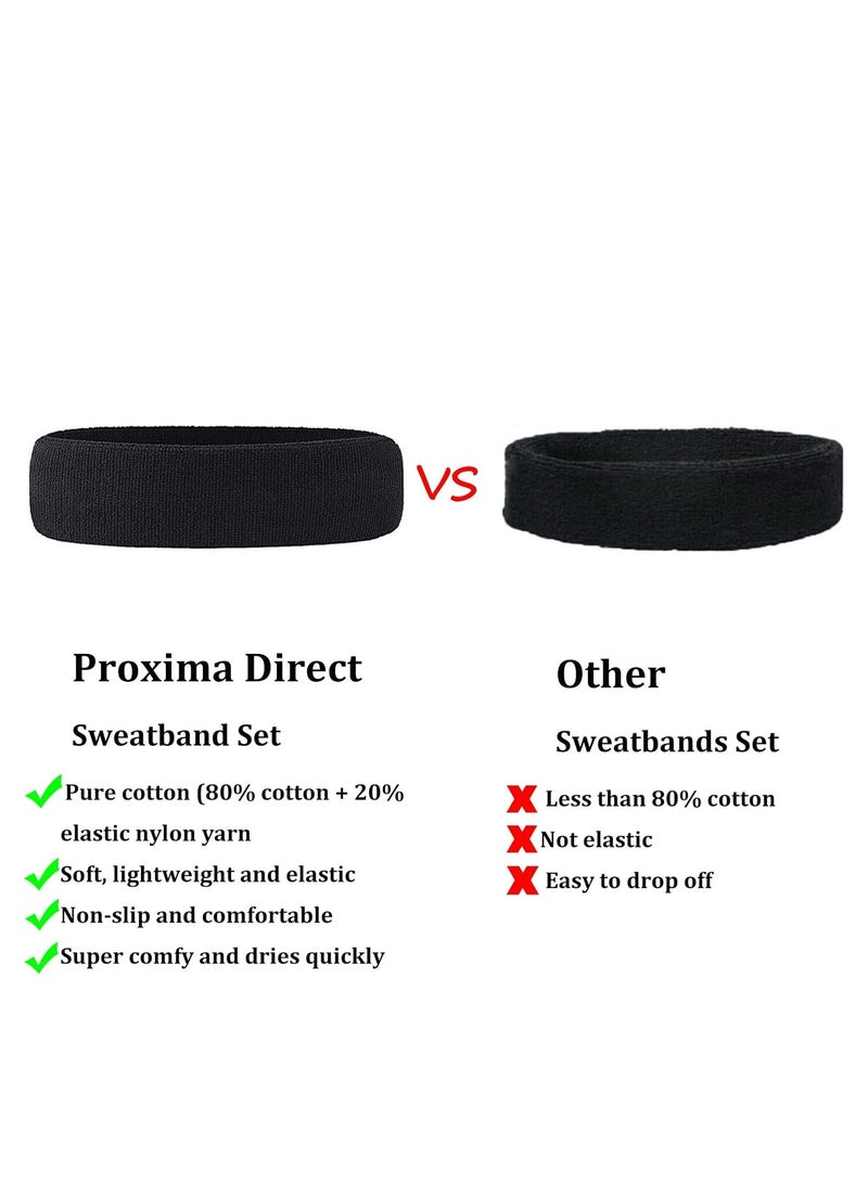 أوزيغالور رباط رأسي مطاطي للرجال والنساء، قطاع رأسي رياضي ينقشف الرطوبة للجيم والألعاب الرياضية - Image 5