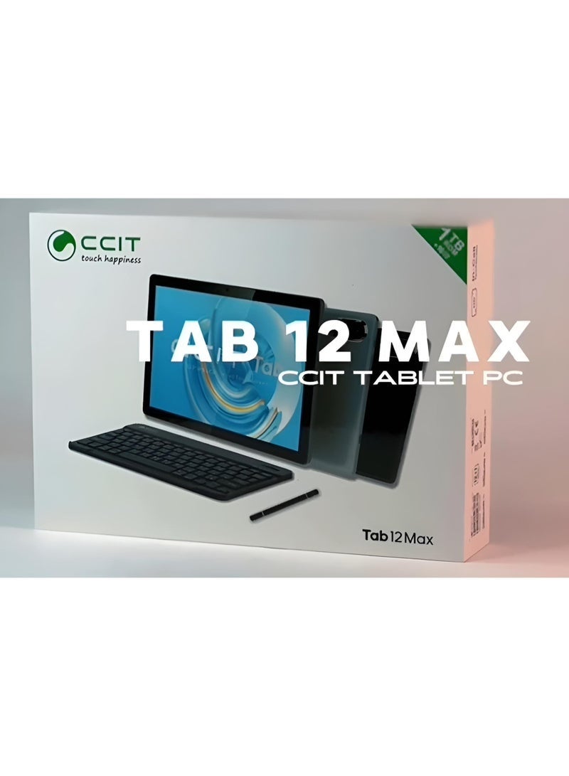 CCIT Tab 12 Max – 10.1" FHD Android 13 Tablet, 16GB RAM + 1TB ROM, 4G LTE, Dual Camera, 10000mAh Battery, Includes Keyboard, Mouse & Stylus Pen – High-Performance Tablet for Work & Study - Image 2