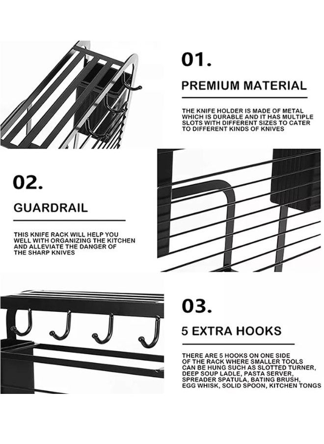NKX Stainless Steel Multi purpose Knife Storage Rack  - Image 4