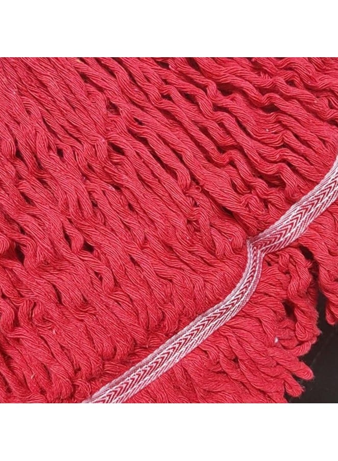 VINSTAR Mop Head Replacement,Commercial Mop Heads,Cotton Washable Industrial Mop Head,6 Inch Heavy Duty Mop Heads,Wet Industrial Cleaning Mop Head for Home,Industrial and Commercial Use Clean（RED 3 - Image 3