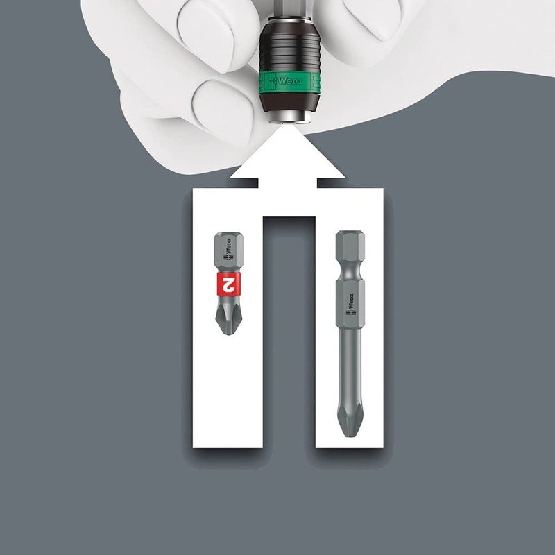 Wera Wera - 5052503001 Tools 4013288098016 Rapidaptor Bitholder 889/4/1-1/4x75mm, MULTI  - Image 4