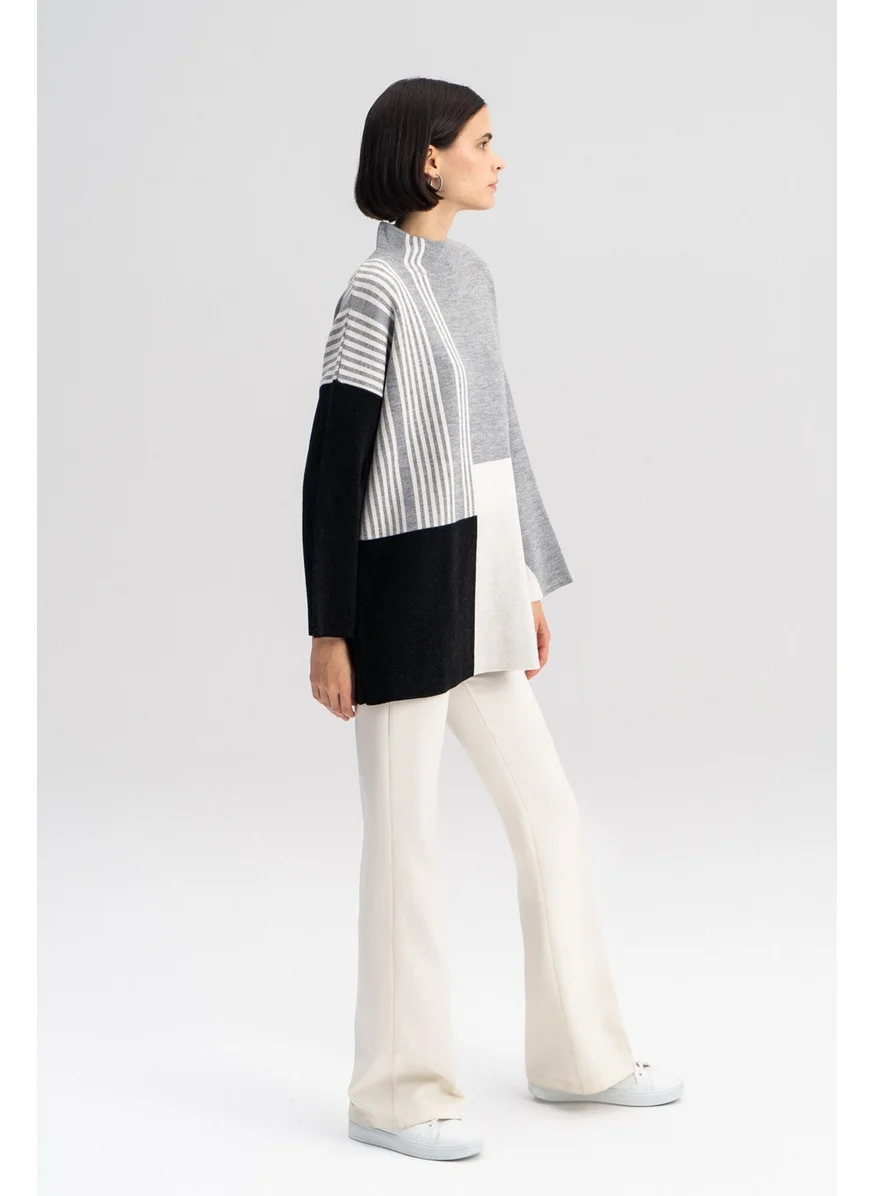 توتشي Stand Collar Knit Tunic