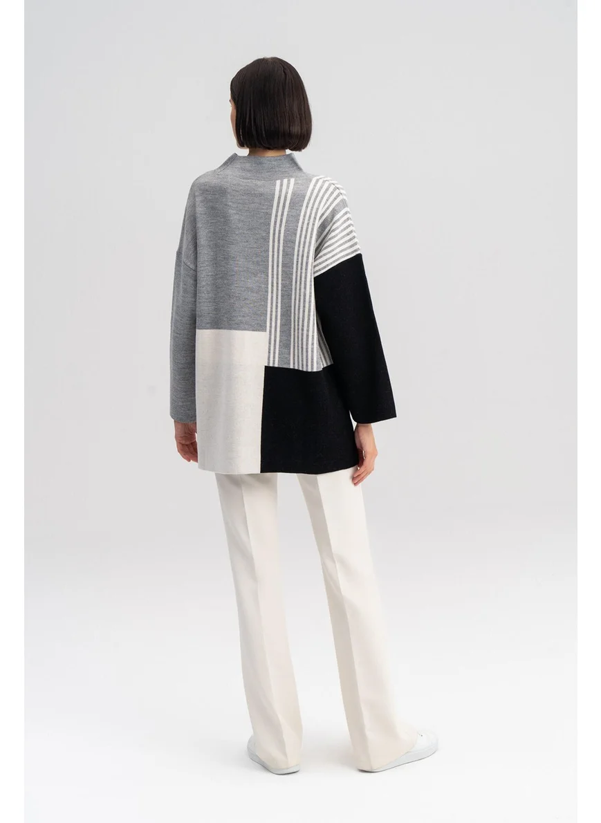 توتشي Stand Collar Knit Tunic