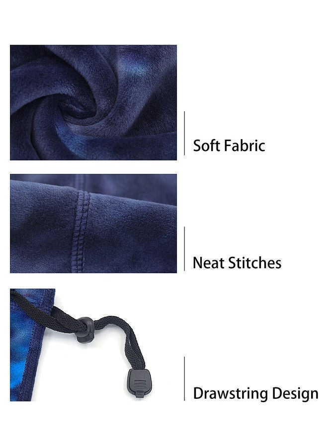 NIBEMINENT Neck Gaiter Tie-dye Adjustable Thermal Face Cover Scarf Balaclava Hood Warmer For Skiing Motorcycling Outdoor Sports 14 x 2 12cm  - Image 4