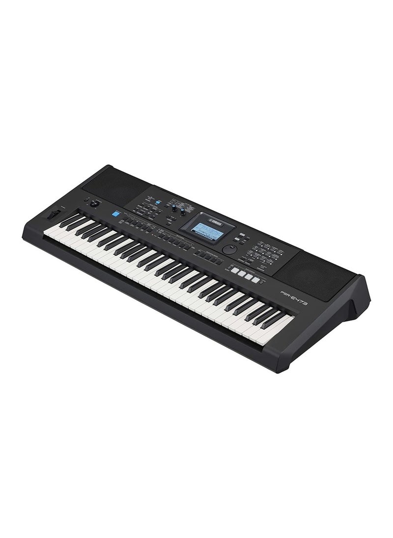 YAMAHA PSR-E473 61-Key Portable Keyboard Black  - Image 2