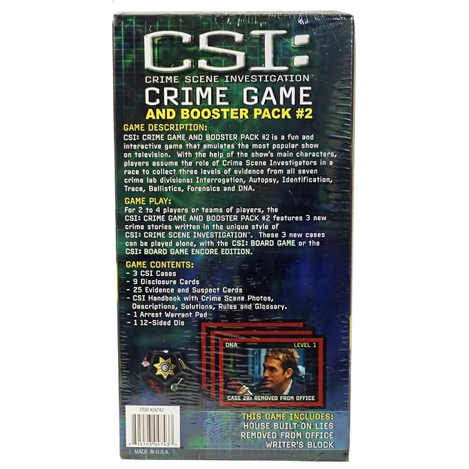  إس بي جي لعبة CSI: Crime وحزمة التعزيز رقم 2 ~ 3 قصص جريمة جديدة - Image 2