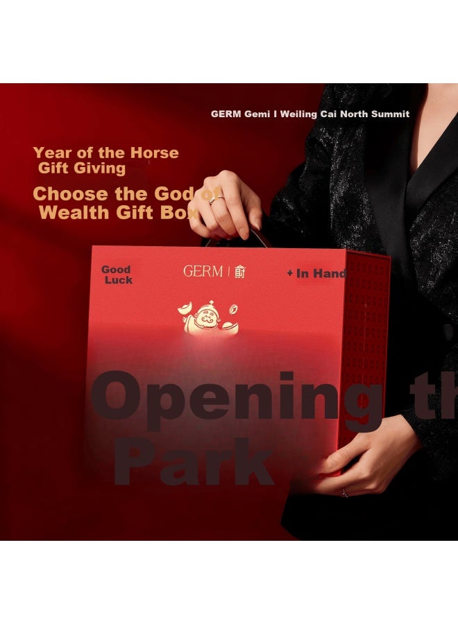 Germ Year Of The Horse New Year Red Insulated Mug Fortune Lucky Business Gift Cup Set Lucky Charm Gift Box - Image 3