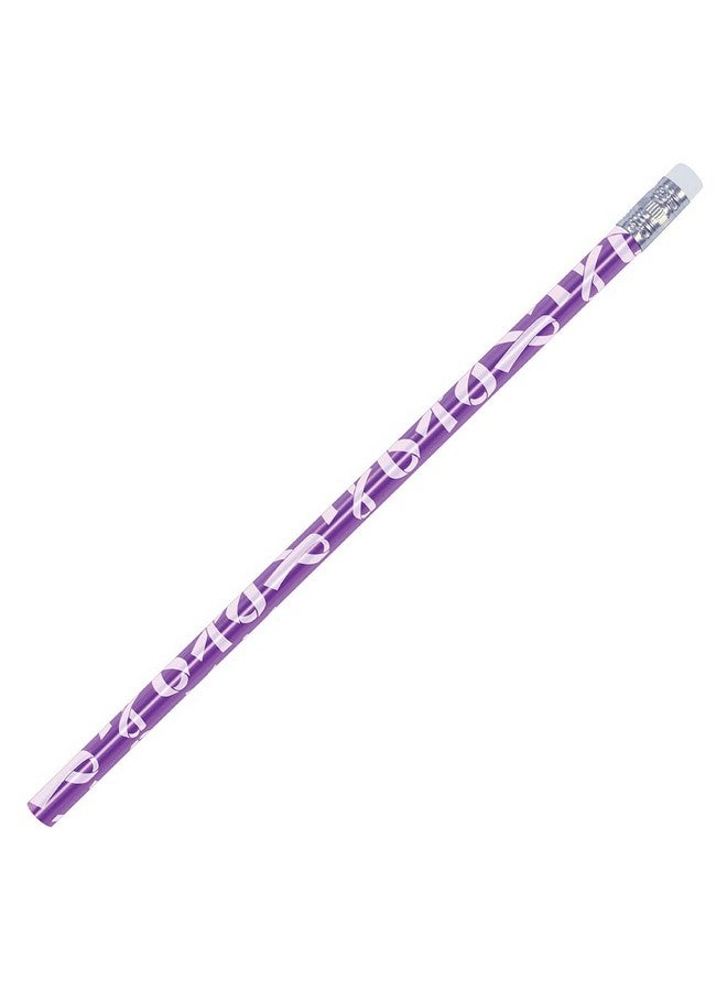AAkron Awareness Ribbon Pencil - Set Of 24 - Made In Usa (Purple) - Image 2