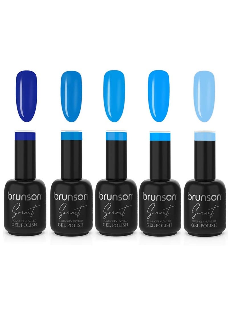 Smart Gel Nail Polish Aqua Aura Collections 5pcs BAA01