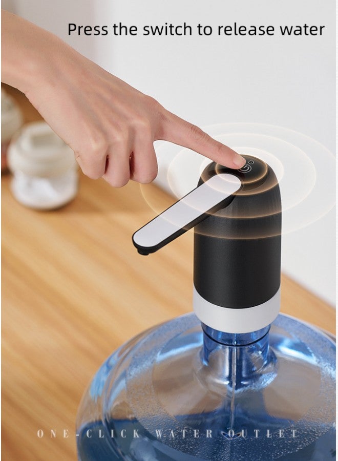 WAOKN Rechargeable Cordless Electric Gallon Bottled Drinking Water Pump Water Dispenser Switch, Automatic Electric Drinking Water Portable Button Pump for Kitchen, Home Office and Outdoor Camping - Image 3