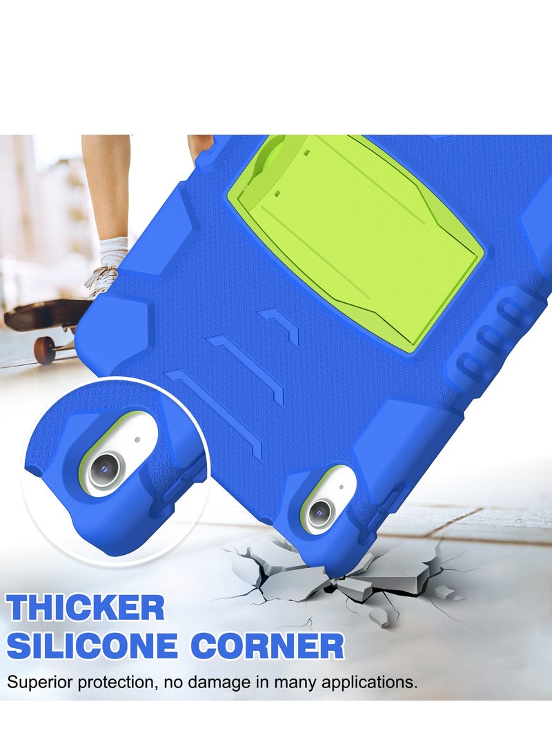 GULFLINK Shockproof High Impact Protective Case Cover with Kickstand for ipad 10th 10.9 inch 2022（A2757/A2777）Blue+Lime - Image 2