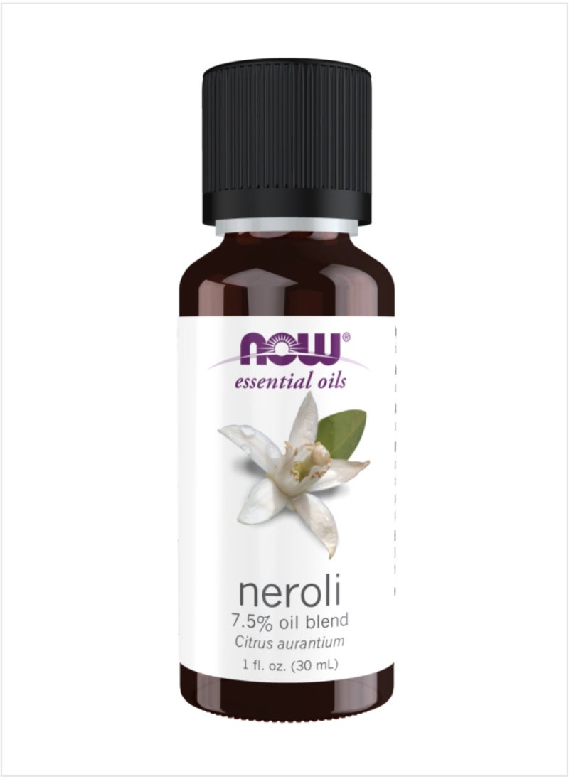 now NOW Essential Oils 100% Pure Neroli 7.5% Blend Oil - Calming & Uplifting, 30ml 