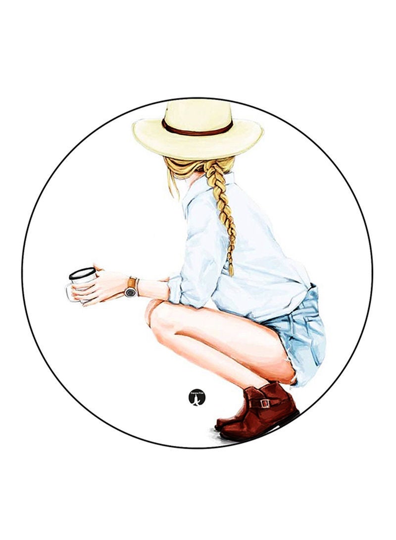 RKN A Girl Printed Mouse Pad Multicolour