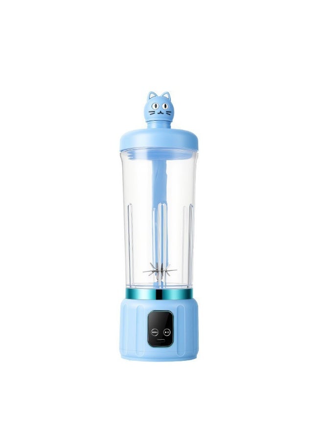 Portable Blender - Smoothie Blender with Digital Display, Mini Wireless Juicer, High Speed 6-Blades for Office, Home, Travel, Food Mixer, 400ML