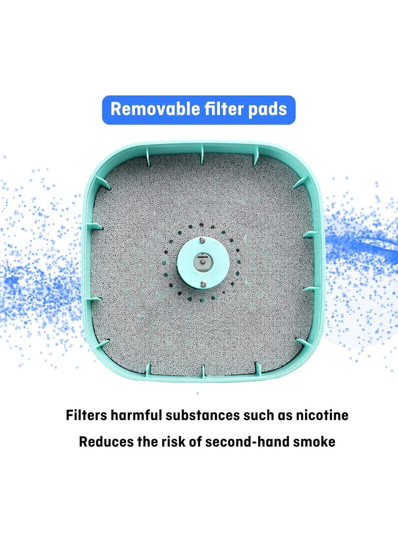 Kimaya Smokeless Ashtrays for Car Indoor, 2 in 1 Air Purifier Multifunctional Negative Ion Air Fresher for Home,Office, Outdoor (Green) - Image 3