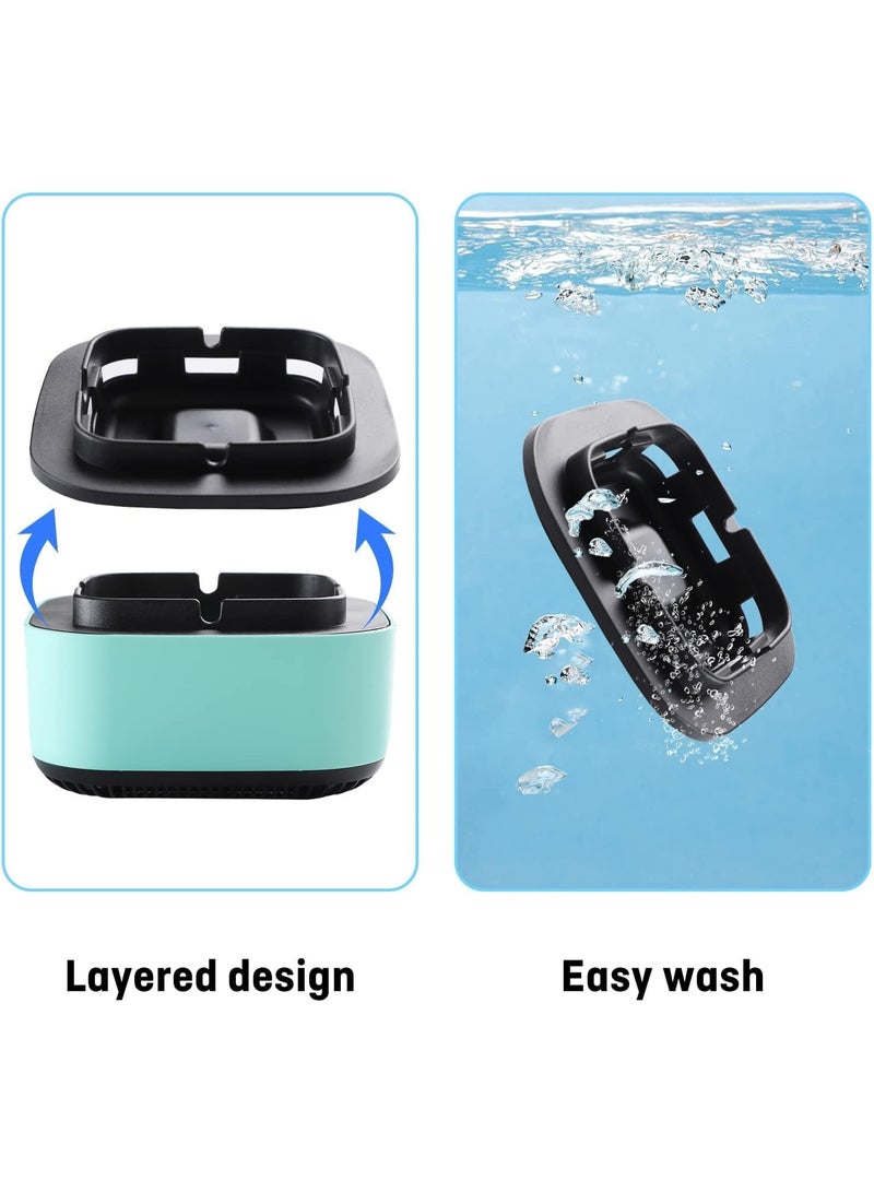 Kimaya Smokeless Ashtrays for Car Indoor, 2 in 1 Air Purifier Multifunctional Negative Ion Air Fresher for Home,Office, Outdoor (Green) - Image 4