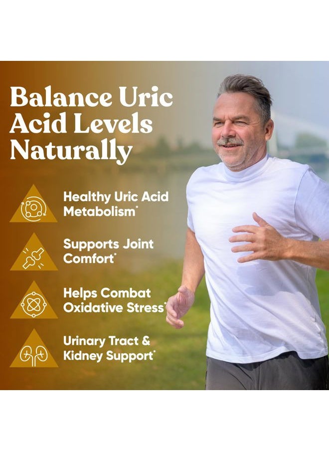 Eu Natural Purge! Uric Acid Flush – Eat & Drink What You Want – Detox and Cleanse with Celery Seed Extract, Tart Cherry & Chanca Piedra for Effective Joint Support & Active Mobility – 60 Soft Vegan Capsules  - Image 3