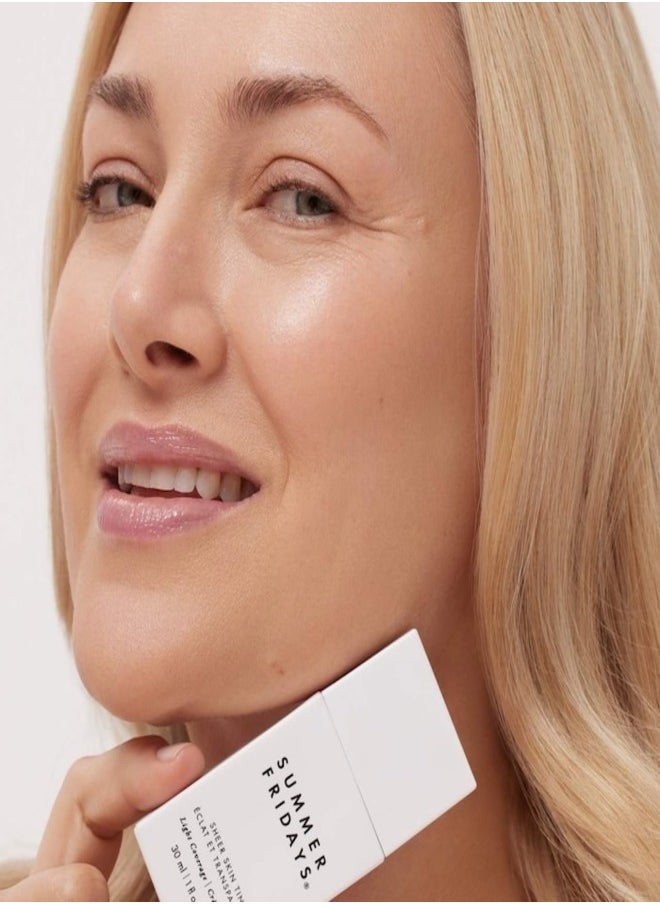 SUMMER FRIDAYS Summer Fridays Sheer Skin Tint with Hyaluronic Acid & Squalane – Lightweight, Hydrating Coverage, Shade 2.5 - light with cool peach undertones 30ml  - Image 5