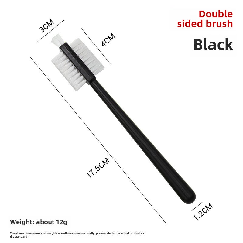 Household Soymilk Machine Fruit Juice Machine Wall Breaking Grinder Cleaning Brush Fruit and Vegetable Crayfish Brush Stove Gap Soft Hair Brush Double-sided brush [black handle] OPP bag Double-sided brush [black handle] OPP bag