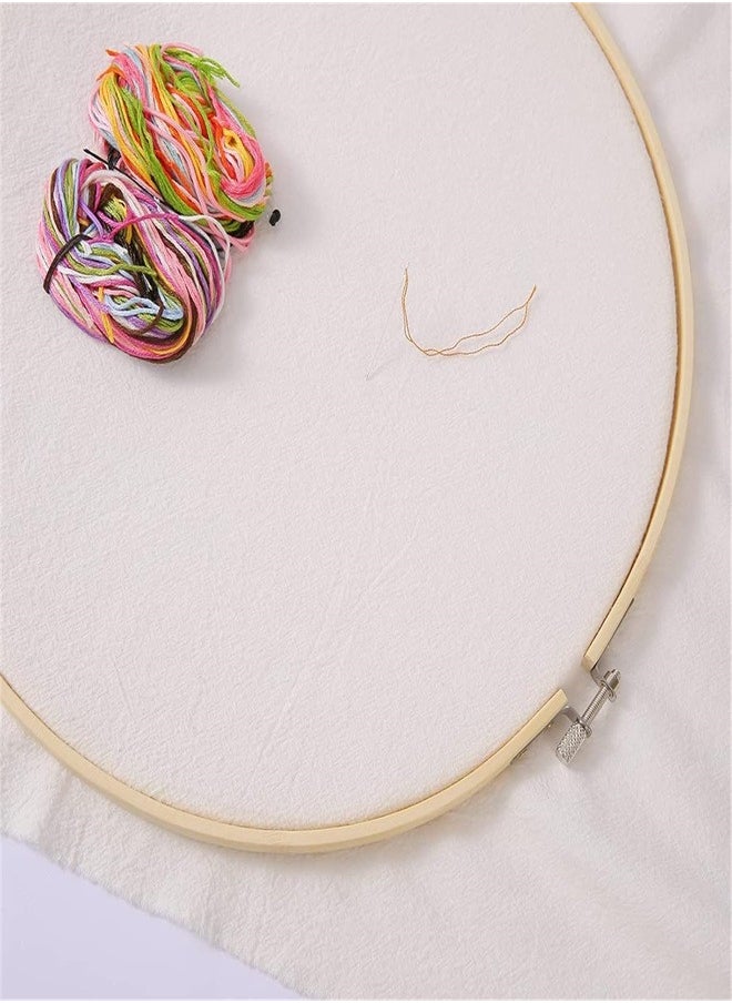Generic Embroidery Hoops, 5pcs Round Bamboo Cross Stitch Ring Circle Embroidery Hoops Frame Adjustable Cross Stitch Hoops for Embroidery Cross Stitch Craft, 5 Sizes  - Image 4