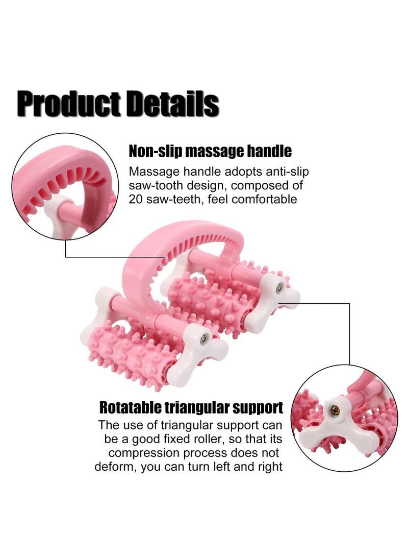 KASTWAVE Muscle Massage Roller Blood-Flow Increaser Fascia and Anti Cellulite Roller Fat Blasting Release,Fascia Release and Cellulite Remover Mini Trigger Point Deep Tissue Myofascial Release Tool(Pink) - Image 3