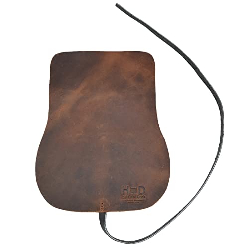 Hide & Drink, Rustic Leather Sunglass Wrap, Slim Travel, Soft Eye Glasses Storage, Handmade Includes 101 Year Warranty (Bourbon Brown) - Image 5
