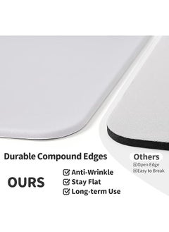 DMG TECH Mouse Pad Wrist Rest Memory Foam Mousepad Ergonomic Wrist Rest Support With Massage Design Non Slip Base Mouse Mat For Computer Gaming Office For Easy Typing Pain Relief  - Image 4