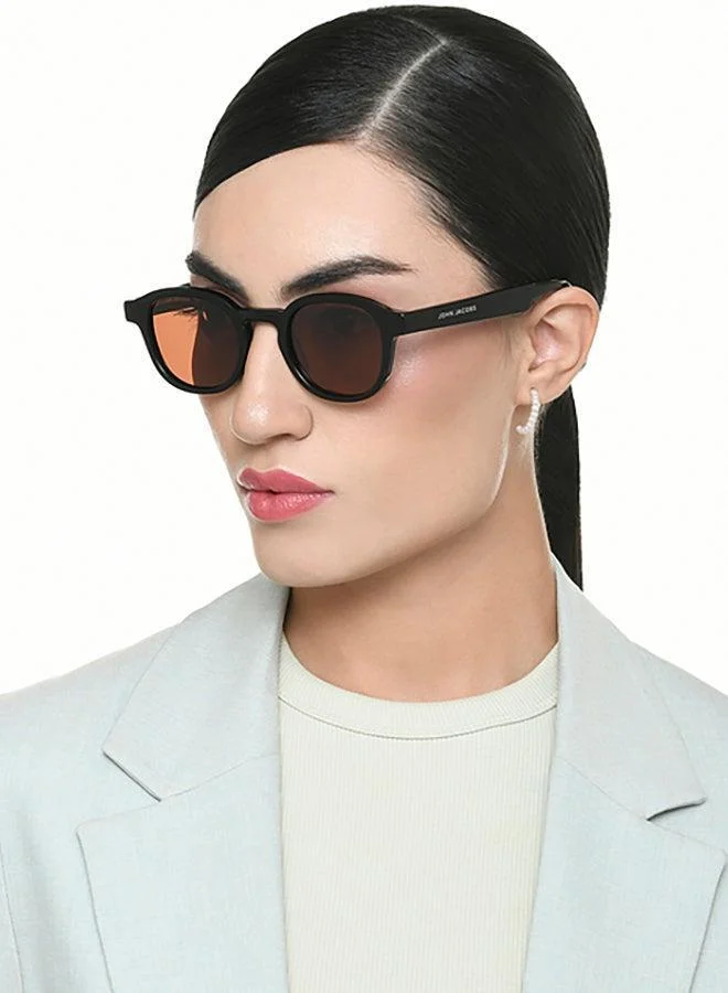 John Jacobs Green Gradient Gold Full Rim Round John Jacobs JJ Tints JJ S70014-C1 Sunglasses