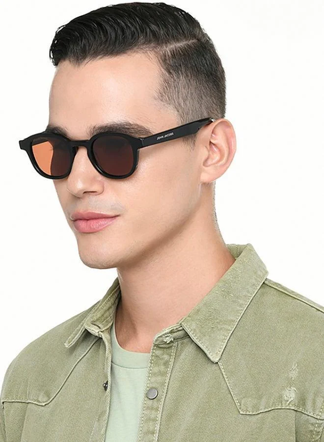 John Jacobs Green Gradient Gold Full Rim Round John Jacobs JJ Tints JJ S70014-C1 Sunglasses