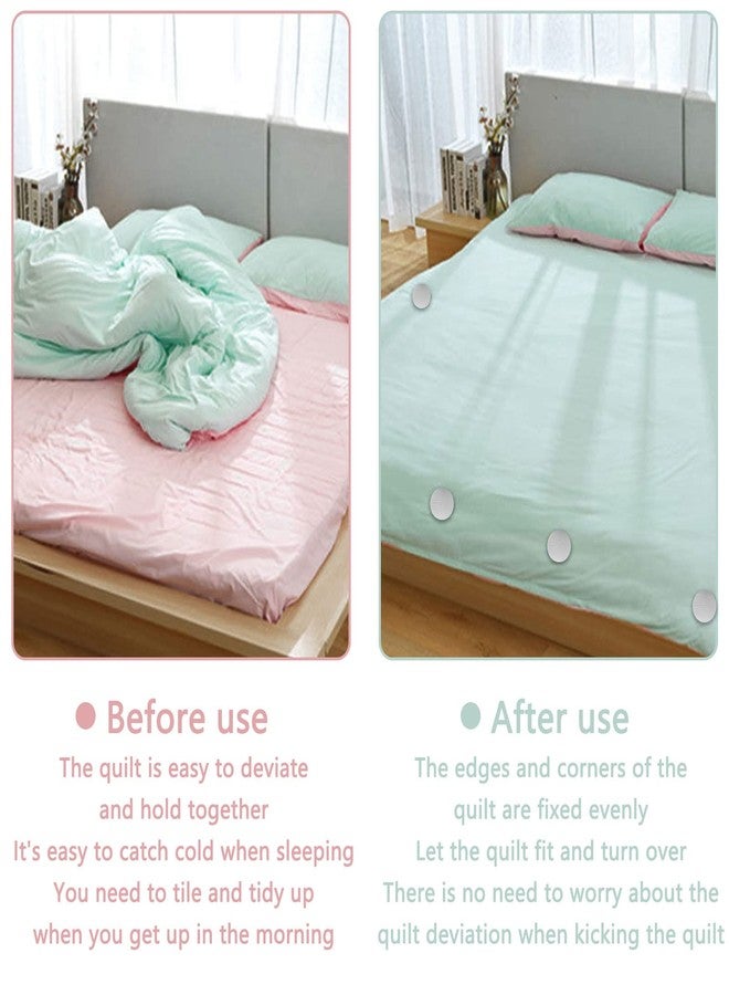 Potanro 12 Pcs Duvet Clips Set, Duvet Pins, Duvet Button Fasteners Keeps Comforter from Shifting(Grey) - Image 3