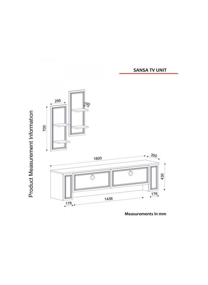 sahaba - Sansa Tv Table Coffee Table And Coffee Corner - Image 1