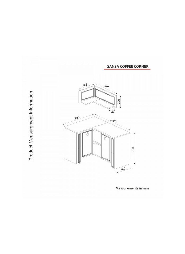 sahaba - Sansa Tv Table Coffee Table And Coffee Corner - Image 1