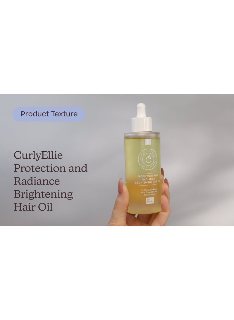 CurlyEllie Protection and Radiance Brightening Hair Oil 95ml - Image 3