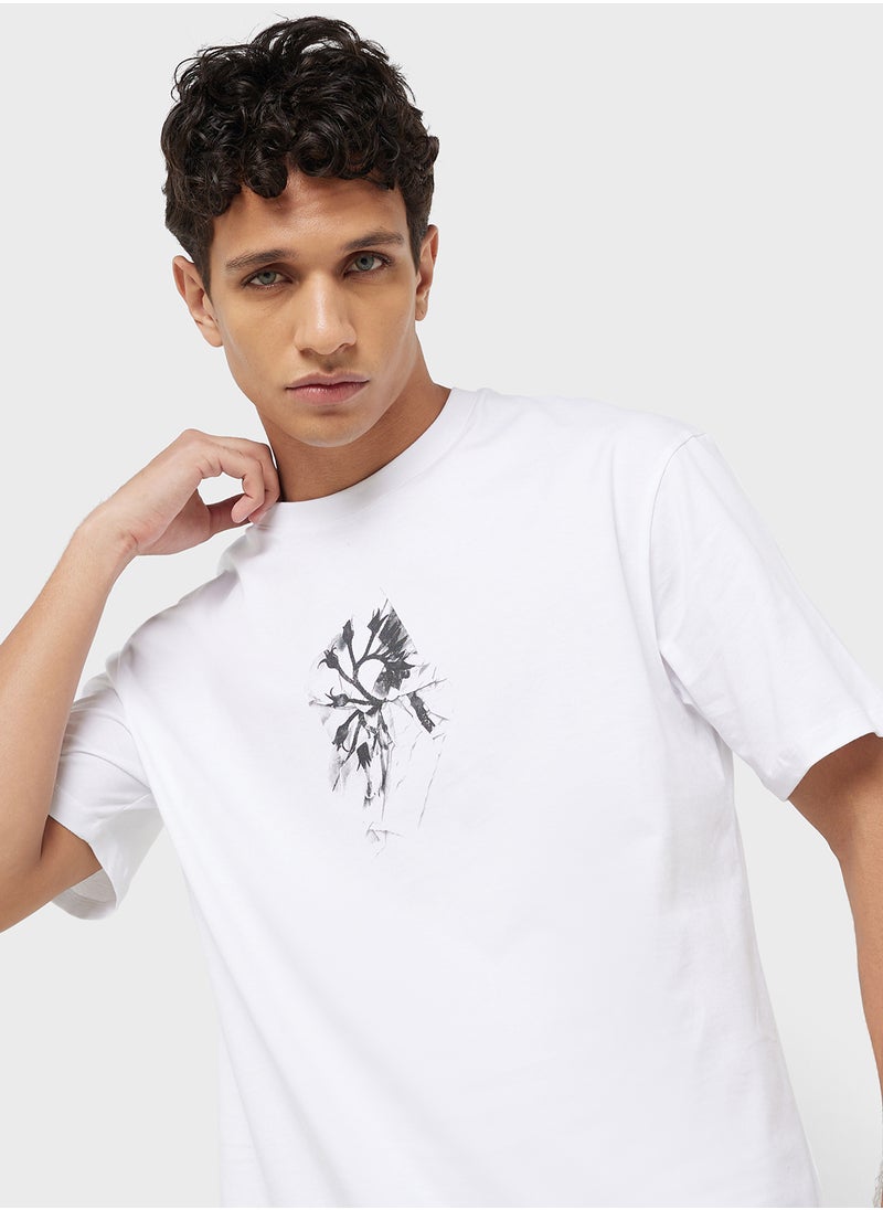 TOPMAN Topman oversized fit t-shirt with front and back s  - Image 3