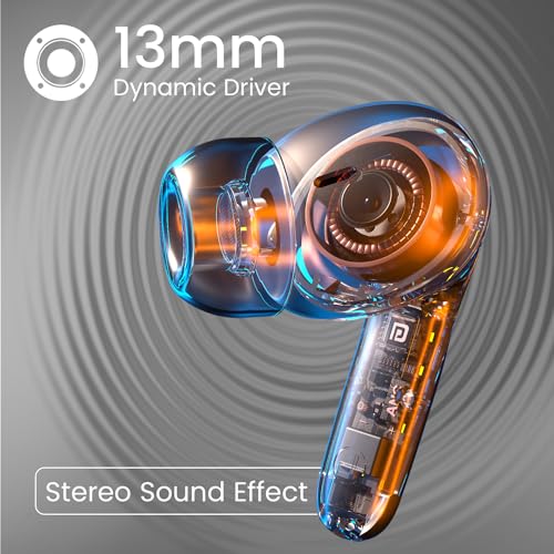 Portronics Harmonics Twins 28 ANC TWS in Ear Earbuds with Smart Touch Control, 50 Hours Playback, Quad Mic ENC, Low Latency, 13mm Dynamic Driver, IPX 5 Water Resistant, Fast Type C Charging(White) - Image 3