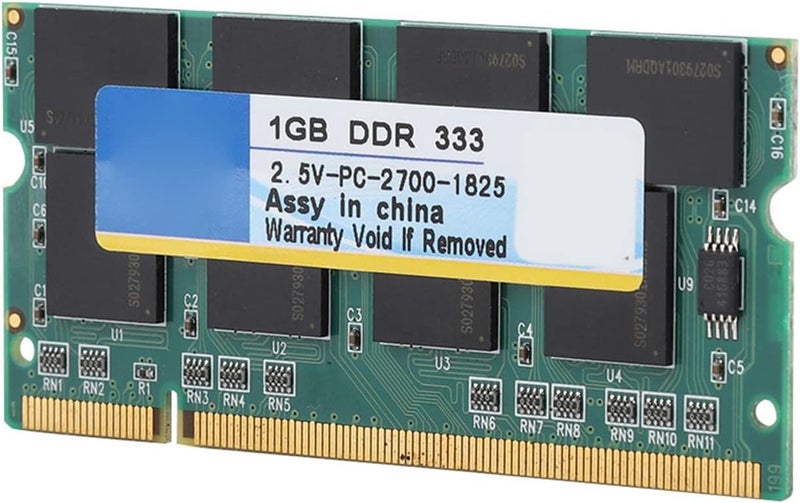 جودة تبطئ التآكل ذاكرة الكمبيوتر المحمول، رام الكمبيو��ر المحمول 333MHz 1G، توافق كامل مع DDR PC-2700 للكمبيوتر المحمول من Intel/AMD يسهل الاحمال تصميم أنيق متعدد توصيل محلي موثوق طراز بسيط (مينيمالي) - Image 5