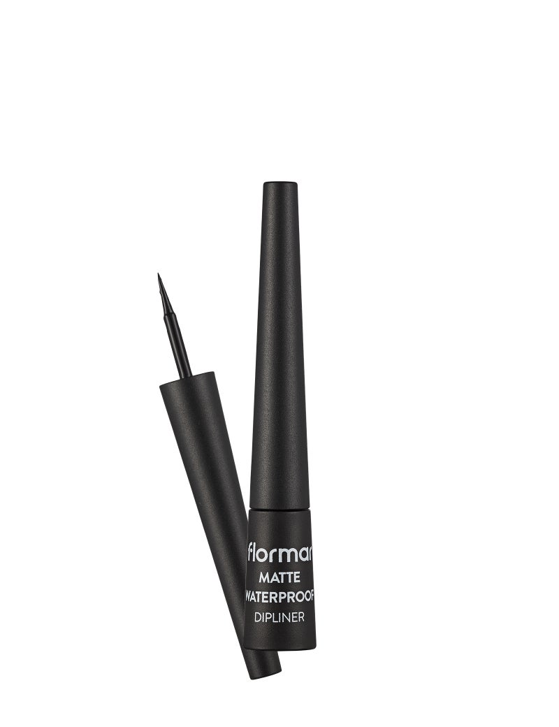 flormar Matte Waterproof Dipliner Black – Precise Tip, Long-Wear, Waterproof, Matte Finish 001-BLACK - Image 1