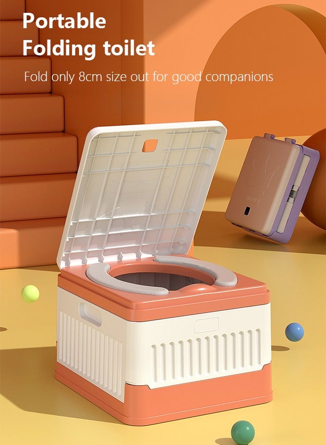Occuwzz Baby Folding Toilet Baby Portable Car Small Toilet Baby Training Toilet Child Travel Urine Bucket Outdoor - Image 1
