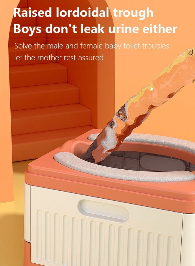 Occuwzz Baby Folding Toilet Baby Portable Car Small Toilet Baby Training Toilet Child Travel Urine Bucket Outdoor - Image 4