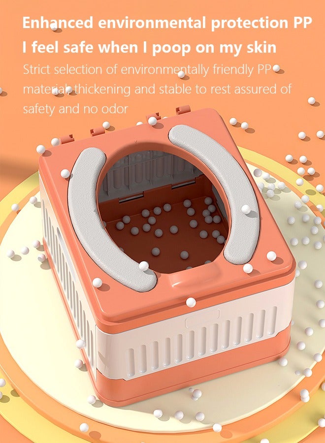 Occuwzz Baby Folding Toilet Baby Portable Car Small Toilet Baby Training Toilet Child Travel Urine Bucket Outdoor - Image 3