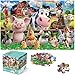 IFLOVE Jumbo Floor Puzzle for Kids48 Pieces Farm Animals Puzzles for Toddlers 35Large Barn Jigsaw PuzzlesPreschool Educational Animal ToysEaster Gift for Boys Girls Ages 48 - Image 2